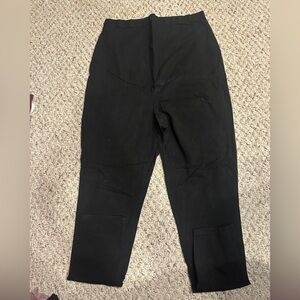 Black maternity leggings